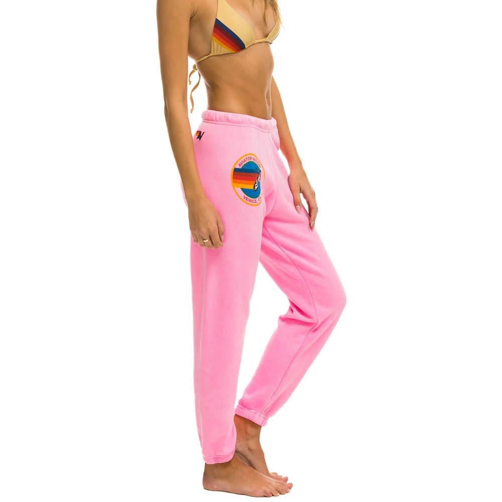 Pink Aviator Nation Sweatpants